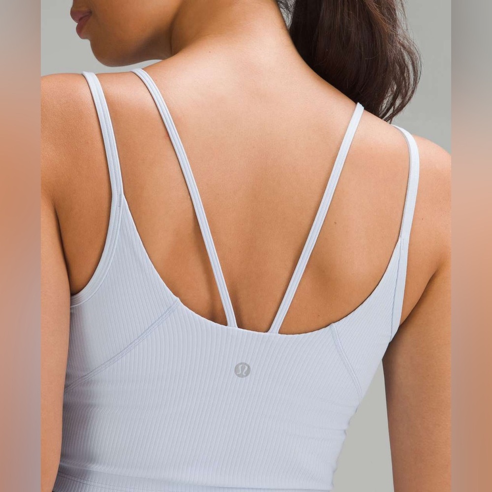 NWT Lululemon Align Strappy Ribbed Tank Top Lilac Ether Purple Crop Camisole 10 - Picture 3 of 8